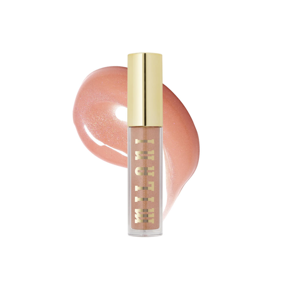 Milani Keep It Full application swatch for instantly plump-looking lips