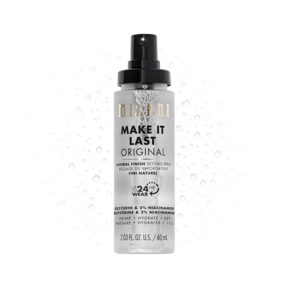 Milani Make It Last original bottle shows natural finish for everyday makeup