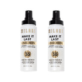 Milani Sunscreen Setting Spray bottle front view with SPF 30 protection