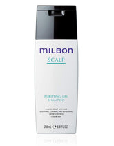 Milbon Scalp Purifying Gel Shampoo bottle with cooling menthol for scalp refresh