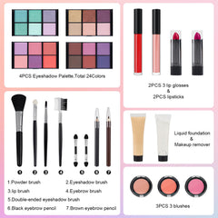 Mileonaim makeup kit lip gloss with lasting glossy finish