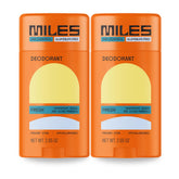 Miles Kids Deodorant pack shot highlights value for families and convenience.