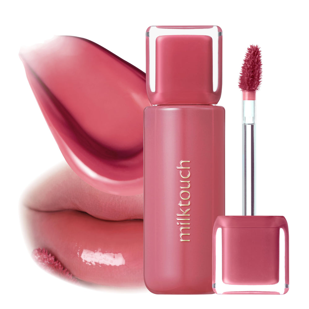 MILKTOUCH Jelly Fit Lip Tint Rosy Breeze front view enhances daily wear with vibrant tint