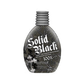 Millennium Tanning Solid Black 100X bottle ready for deep indoor tanning.
