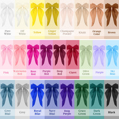 Mimorou long-tail design bows offer versatile styling for everyday to special occasions.
