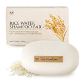 Mimosu Hair Growth Shampoo Bar with rice water ingredients nourishes hair naturally.