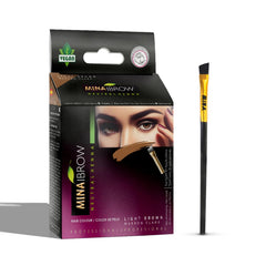 MinaiBrow Tint Kit Marrón Claro Caja: solución rápida para cejas definidas.