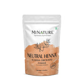 Minature Pure Neutral Henna Powder package shows colorless conditioning for all hair types.