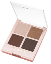 Mineral Fusion Coffee Break palette cover showing four versatile shades for daily looks