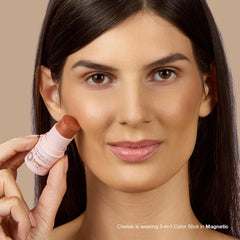 Mineral Fusion lip tint from the 3-in-1 Color Stick adds natural shimmer.