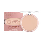 Mineral Fusion pressed powder foundation compact closeup with matte finish for shine control