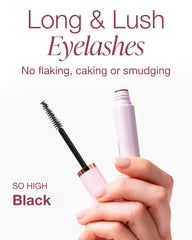 Mineral Fusion So High mascara applying on lashes for defined, enhanced look