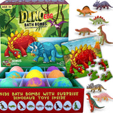 Mineral Me California dino egg bath bomb with inside toy sparks bath time imagination
