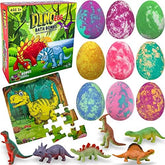 Mineral Me California dino egg bath bomb with surprise toy sparks bath-time excitement.