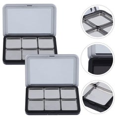 Minkissy magnetic palette interior with pans for secure travel storage.