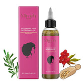 Minnah Beauty Hair Growth Oil bottle offers lightweight nourishment for scalp care.
