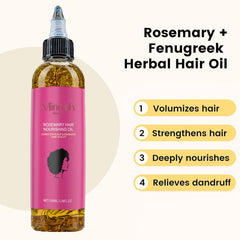Minnah Beauty Hair Growth Oil dropper closeup highlights easy application and quick absorption.