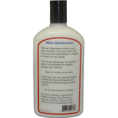 Miracle II 22 oz moisturizer being applied to skin for softening and detox-friendly care.