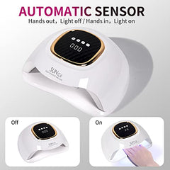 MIRAGE LAYON UV Nail Lamp interior with curing space for all polishes.