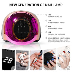 Mirage Layon lamp features a large LCD display for precise timing.