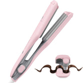 MiroPure Curling Iron pink 1-inch wand for quick beach waves and effortless styling.