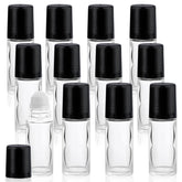 Mirrline roll-on bottle 30ml clear glass for travel essential oils and mess-free application