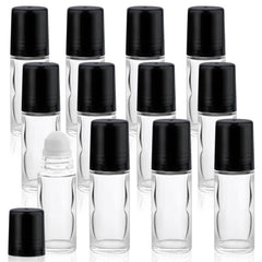 Mirrline roll-on bottle 30ml clear glass for travel essential oils and mess-free application