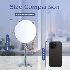 MIRRORVANA 1X side for quick everyday grooming and full-face checks.