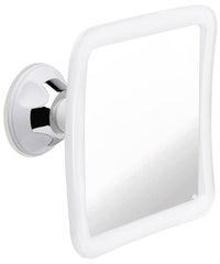 MIRRORVANA fogless shower mirror demonstrates anti-fog clarity for shaving in the shower