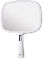 MIRRORVANA large handheld mirror with comfy handle provides steady grip for precise grooming.