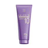 Mise En Scene Salon 10 treatment bottle closeup highlighting cica protein for hair repair.