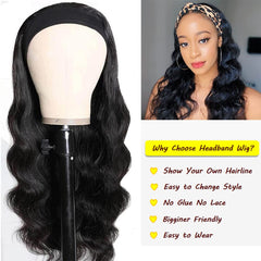 Miss Lee headband wig glueless velcro design enables quick, secure wear.