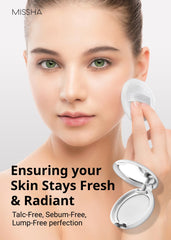 MISSHA Airy Pot application photo demonstrates smooth application for matte finish