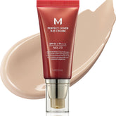 MISSHA M Perfect Cover BB Cream No.23 natural beige swatch for an even-toned, radiant finish.