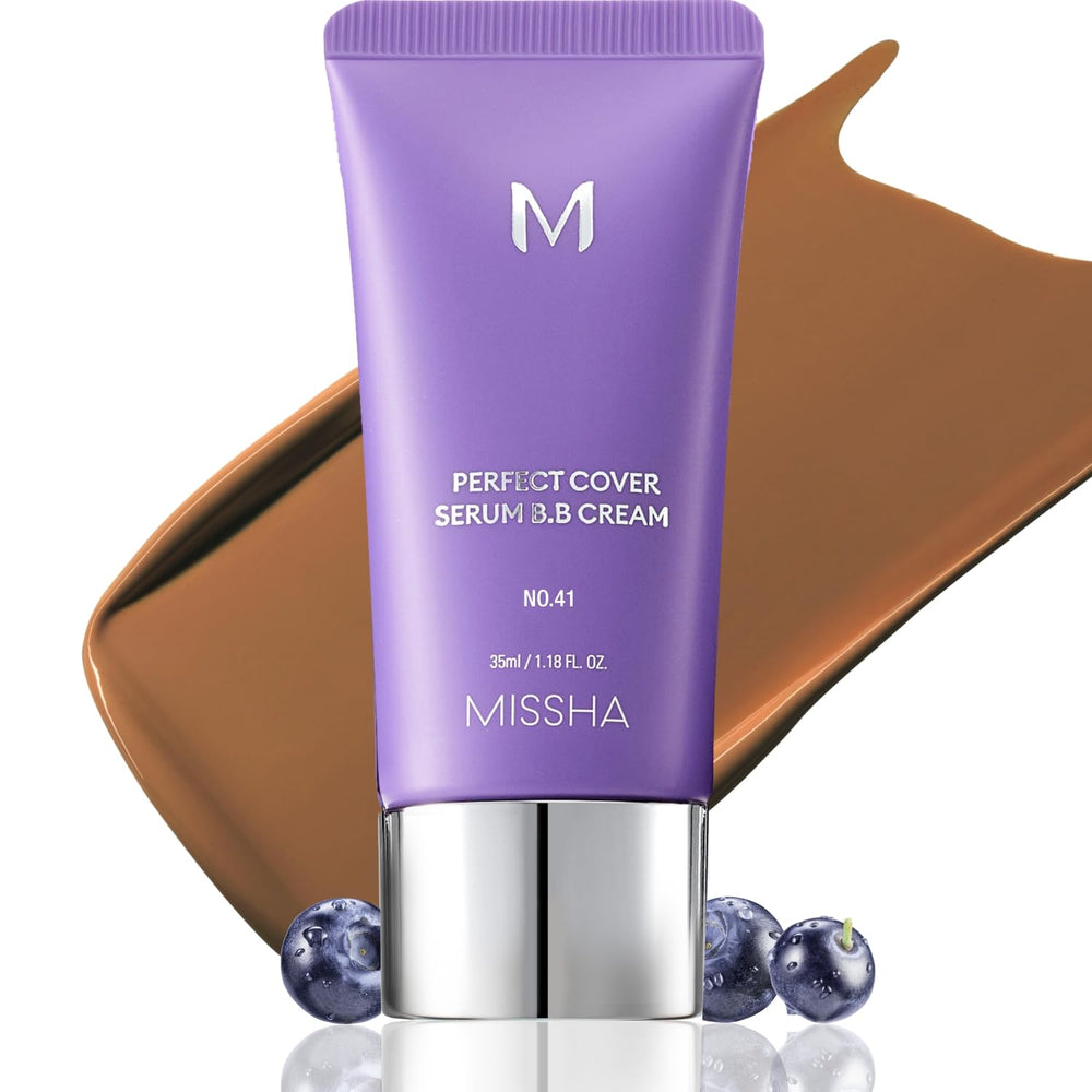 MISSHA M Perfect Cover Serum BB Cream No.41 bottle pump for lightweight hydration and natural glow