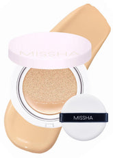 MISSHA Magic Cushion Foundation No.23 Natural Beige packaging for on-the-go touchups.