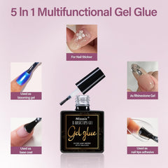 Misssix portable UV LED nail lamp shown with compact design for fast curing on the go.