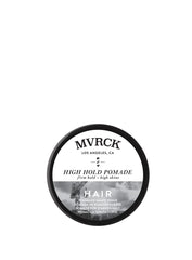 MITCH High Hold Pomade jar closeup showing long-lasting hold and high shine.