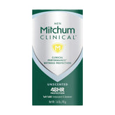Mitchum Men clinical soft solid application shows smooth glide and odor protection