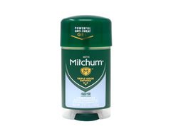 Mitchum Power Gel Unscented application spot demonstrates an easy dab for targeted use.