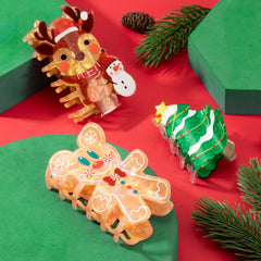 Mixcbe christmas-reindeer-hair-clip-3inch secures day-long style with strong grip for all hair types