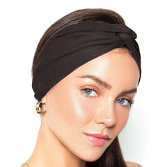 Mixiba Bluetooth headband headphones worn during a workout for wireless listening