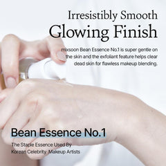mixsoon Bean Essence ingredients showcase fermented bean extract for antioxidant support.