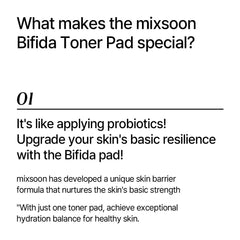 Mixsoon Bifida Toner Pad stacked sheets symbolize cost-effective skincare