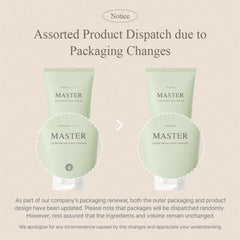 Mixsoon Master Gentle Recipe Foam Cleanser bottle close-up shows gentle cleanse foam texture