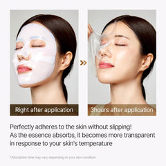 mixsoon plant-based collagen-infused sheet firms elasticity for smoother skin
