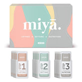 MIYA LASH 2in1 lotion sachet refill front view, hygienic single-use packaging for freshness.
