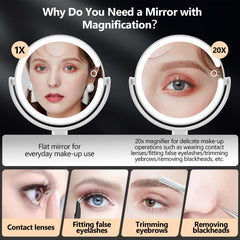 MIYADIVA 80 LEDs provide bright, even illumination for makeup routines.
