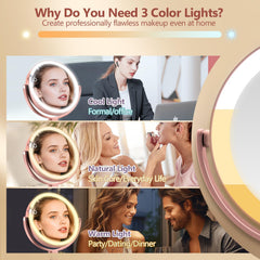 MIYADIVA 80 LEDs deliver bright, even lighting for flawless makeup.