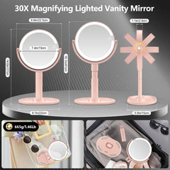 MIYADIVA makeup mirror LED panel provides bright, even lighting for precise makeup.